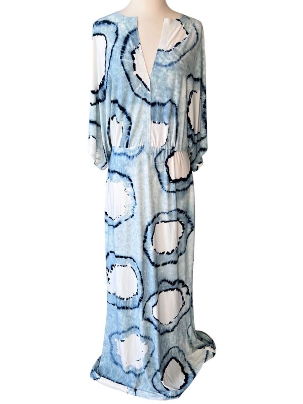 Norma Kamali Obie Tie Dye Coverup Gown Maxi Dress - Picture 2 of 10